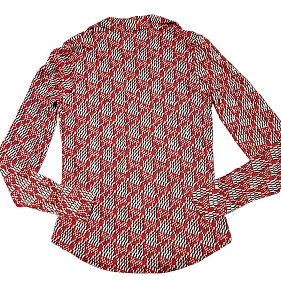 Divided orange patterned shirt - Picture 2 of 8